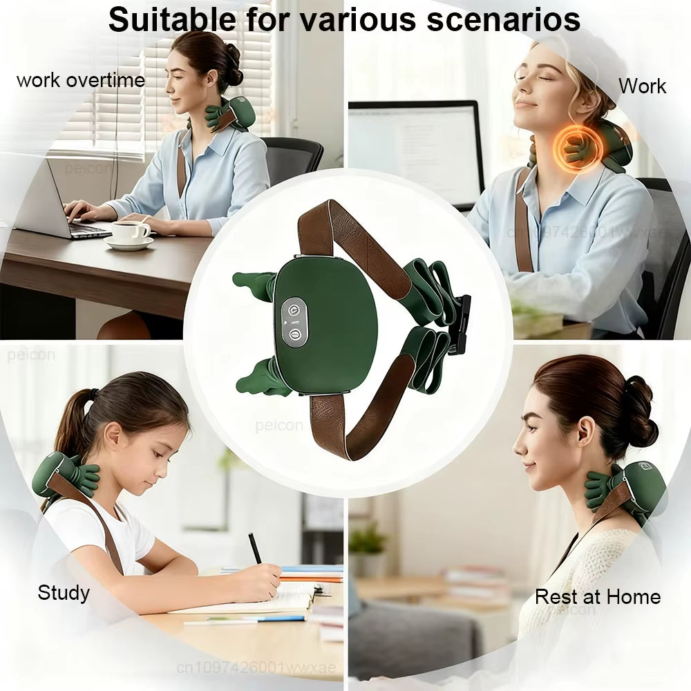 Neck Massager Electric Deep Tissue 4D Kneading Simulated Human Hand Massager for Neck Shoulder Pain Relief Muscle Relax Massager